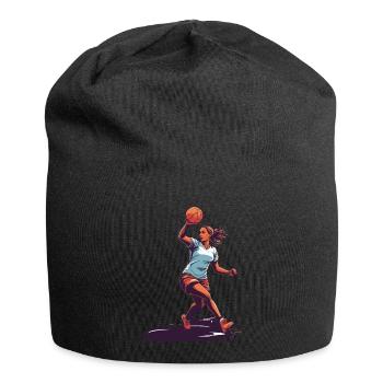 Joueur de handball streetwear Un style iconique - Bonnet en jersey - noir - Devant