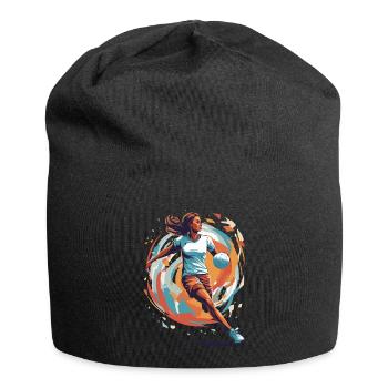 Joueur de handball streetwear Un style iconique - Bonnet en jersey - noir - Devant