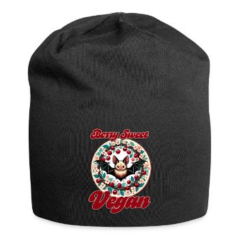 Baies Sucré Végétalien - Bonnet en jersey - noir - Devant