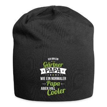 Gardener dad like a normal dad much cooler - Jersey Beanie - black - Front