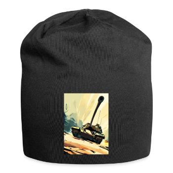 Tank three - Jersey-Beanie - Schwarz - Vorne