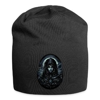 Die Hüterin der Schatten - Jersey-Beanie - Schwarz - Vorne