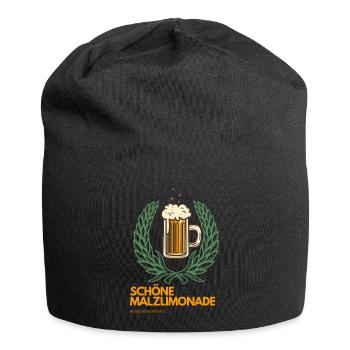 Drôle de bière dicton design - Bonnet en jersey - noir - Devant