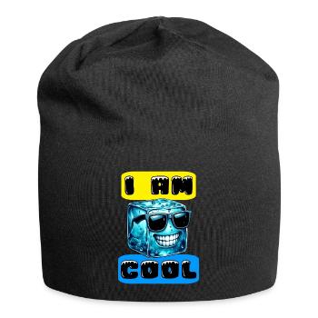 Eis - Jersey-Beanie - Schwarz - Vorne