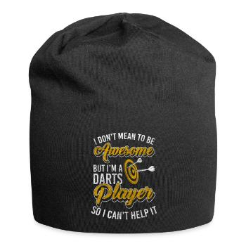 Darts Player Disc Player Men - Jersey Beanie - black - Front