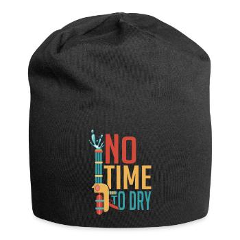 No Time To Dry Squirt Gun Summer Water Fun - Jersey Beanie - black - Front