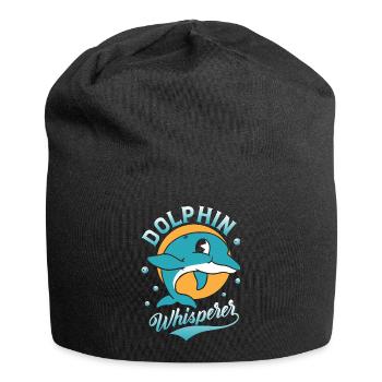 Dolphin Whisperer Marine Biology Beach Vacation - Jersey Beanie - black - Front