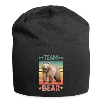 Brown Bear Grizzly Bear - Jersey Beanie - black - Front