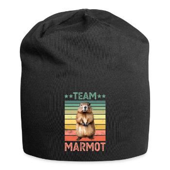 Murmeltier - Jersey-Beanie - Schwarz - Vorne