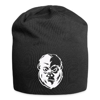 Gorilla Face Animal - Jersey Beanie - black - Front