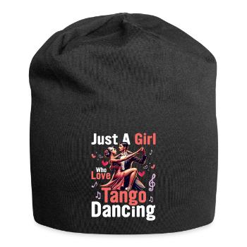 Juste une fille qui aime danser le tango Musique latine Tan - Bonnet en jersey - noir - Devant