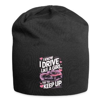 Pilote de muscle car coureur - Bonnet en jersey - noir - Devant