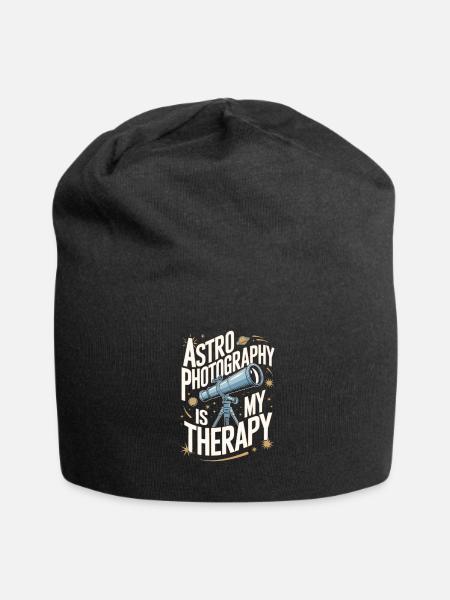 Astrofotografie Teleskop Astronomie - Jersey-Beanie - Schwarz