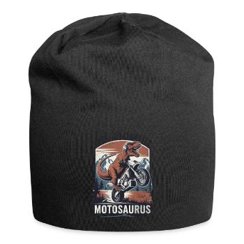 motosaurus - dinosaure et moto - Bonnet en jersey - noir - Devant