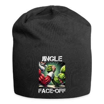 Bodybuilding Gym Santa Claus Christmas Humor - Jersey Beanie - black - Front