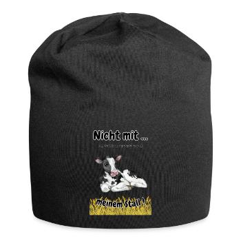 Landwirtschaft - Bauerndemo - Jersey-Beanie - Schwarz - Vorne