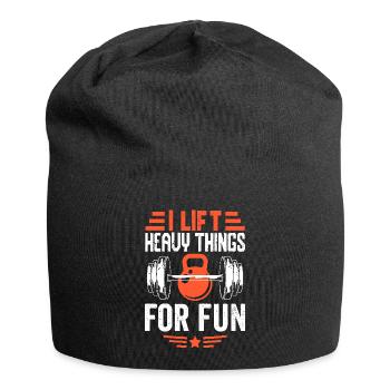 Bodybuilder Geschenkidee - Jersey-Beanie - Schwarz - Vorne