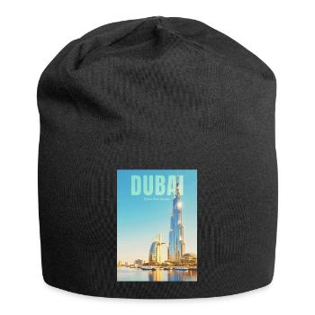 Horizon de Dubaï – Métropole du désert - Bonnet en jersey - noir - Devant