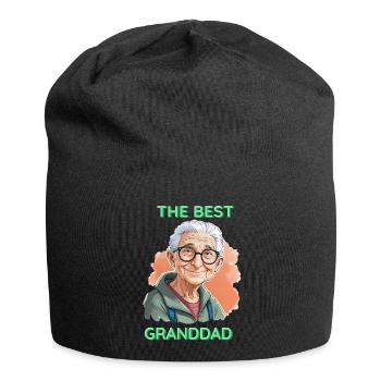 Der beste Großvater - Jersey-Beanie - Schwarz - Vorne