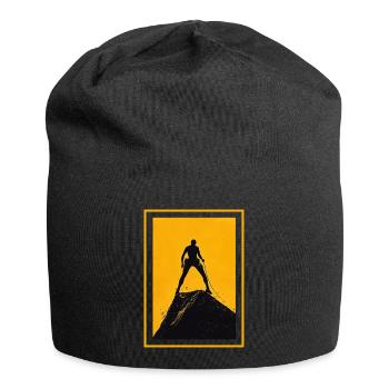 Attention! Grimpeur - Bonnet en jersey - noir - Devant