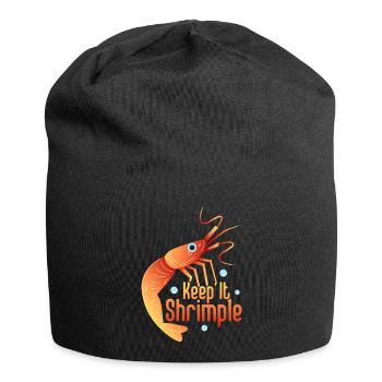 Keep It Shrimple Seafood Shrimp Lover - Jersey-Beanie - Schwarz - Vorne