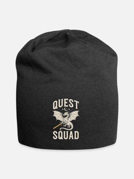 Quest Squad – Drachenabenteuer - Jersey-Beanie - Schwarz