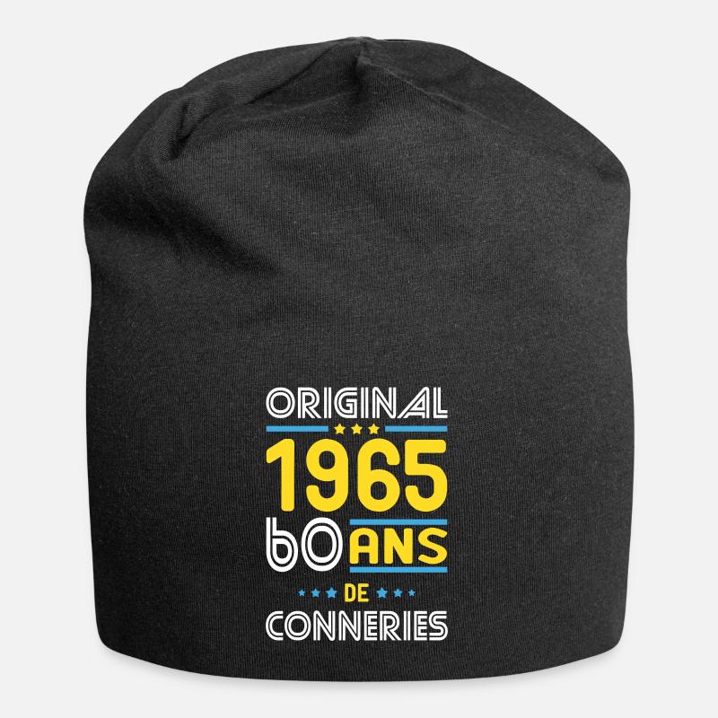 60. Geburtstag - Original 1965 - - Jersey-Beanie - Schwarz