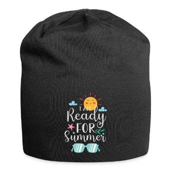 Je suis prêt pour l’été - Bonnet en jersey - noir - Devant