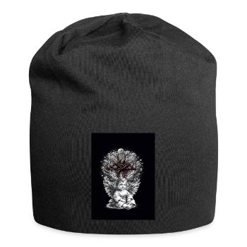 Croix Angélique Croix Crucifix Spirituel - Bonnet en jersey - noir - Devant
