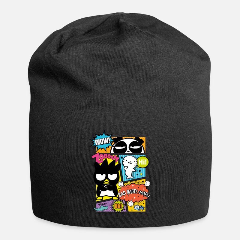 Bad Badtz-Maru Mit Freunden Im Comic Stile - Jersey-Beanie - Schwarz