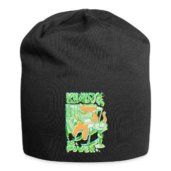 KNOWLEDGE IS POWER - Jersey Beanie - black - Front