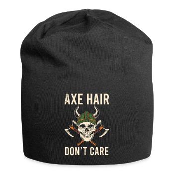 Viking Mythologie Walhalla Krieger Axt Sprüche - Jersey-Beanie - Schwarz - Vorne