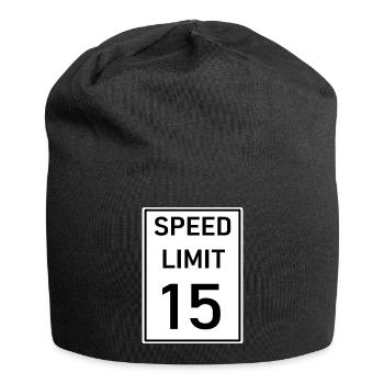 Grenze - Jersey-Beanie - Schwarz - Vorne