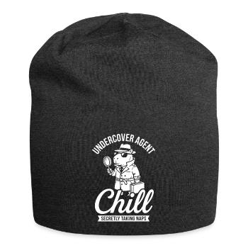 Undercover Agent Chill – Capybara - Jersey Beanie - charcoal grey - Front