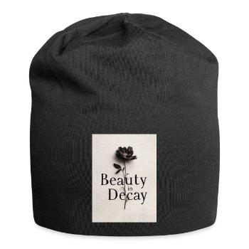 Beauty in Decay: Flower in Decay - Jersey Beanie - black - Front