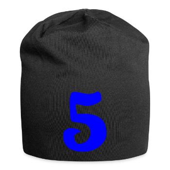 5. JUBILÄUM. 5 JAHRE. 5. JUBILÄUM - Jersey-Beanie - Schwarz - Vorne