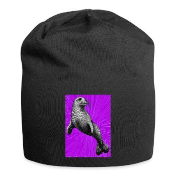 Siegel - Jersey-Beanie - Schwarz - Vorne