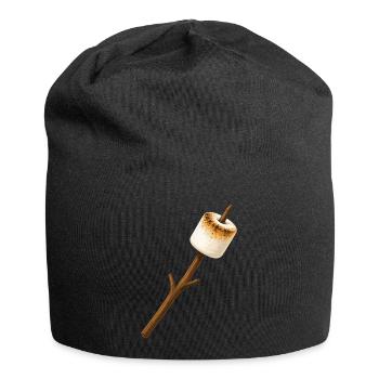 Roasted marshmallow on a stick - Jersey Beanie - black - Front