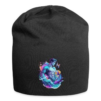 Poissons_Astro_Homme - Bonnet en jersey - noir - Devant