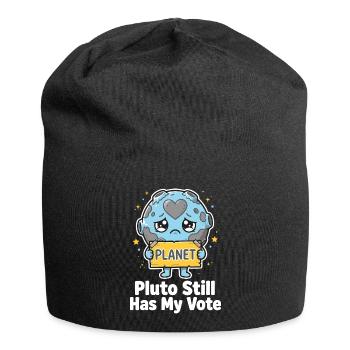 Pluto a toujours mon vote - Bonnet en jersey - noir - Devant