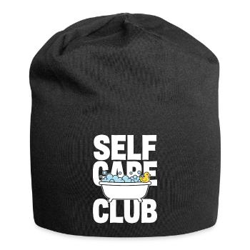 Self Care Club mit Schaumbad und Ente - Jersey-Beanie - Schwarz - Vorne