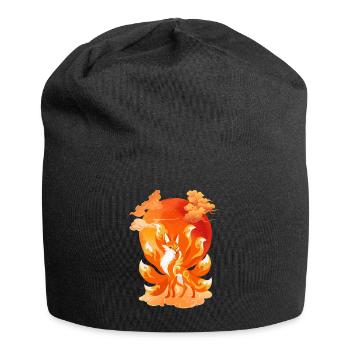 Nine-Tailed Fox – Original Gift - Jersey Beanie - black - Front