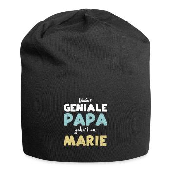Dieser Geniale Papa Gehört Zu Marie - Jersey-Beanie - Schwarz - Vorne