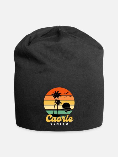 Italy Caorle Veneto Beach Vacation - Jersey-Beanie - Schwarz