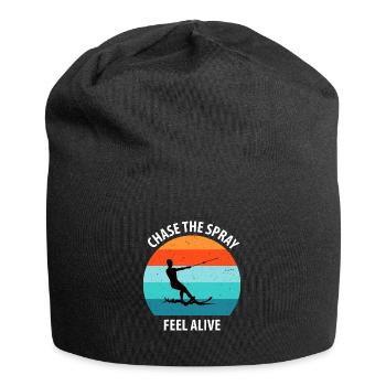 Wasserskier Wasserski Wasserskifahrer - Jersey-Beanie - Schwarz - Vorne