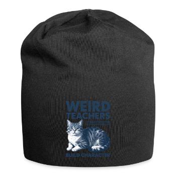 Weird Teachers Build Character Appreciation - Jersey-Beanie - Schwarz - Vorne