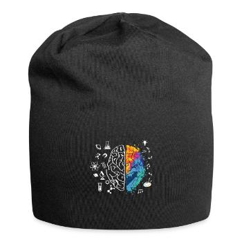Half and half helped - Jersey Beanie - black - Front