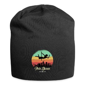 Pole Dance Dancer Vintage Retro Sunset - Jersey Beanie - black - Front