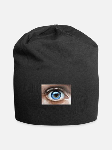œil - Bonnet en jersey - noir