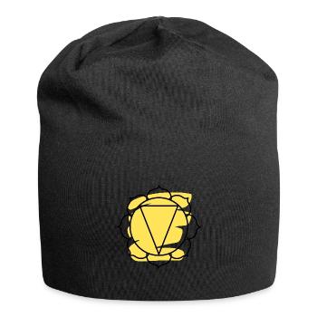 CHAKRA Manipura - Bonnet en jersey - noir - Devant